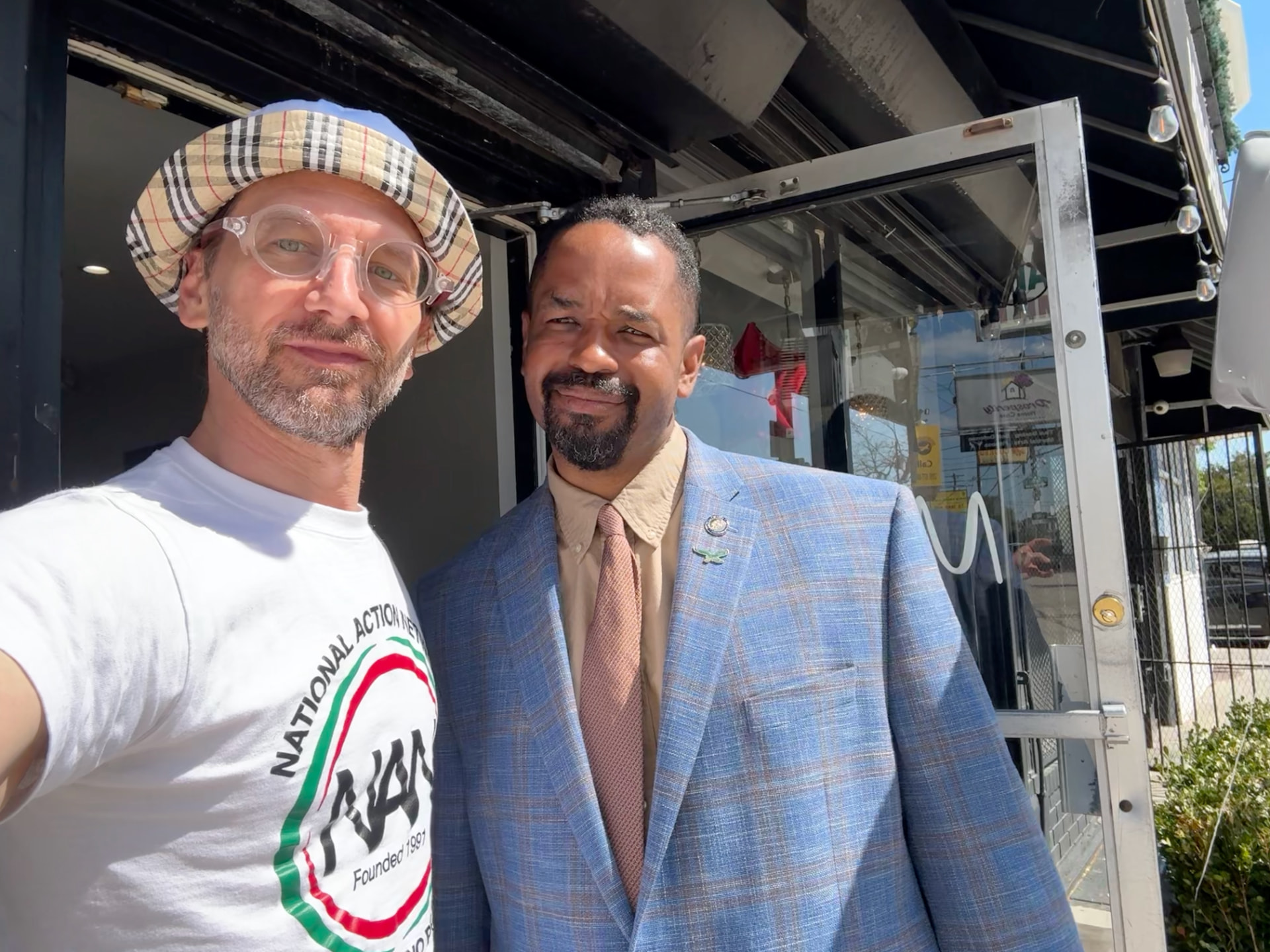 Disco Brian Davis with Pennsylvania State Senator Sharif Street in Philadelphia